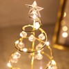 LED Christmas Tree Lamp Battery Powered Spiral Christmas Tree Table