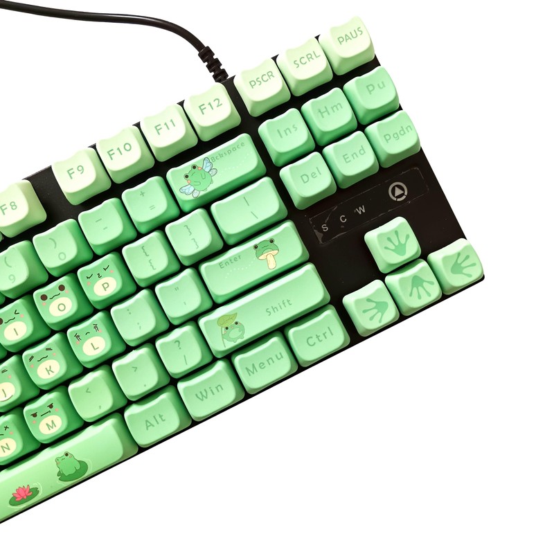 Animal Cute Frog PBT Keycap Set for Mechanical Keyboard Christmas