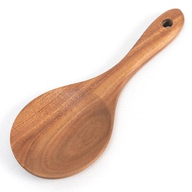 Natural Wood Rice Paddle Non-Stick Wooden Paddle Serving Spoons Rice Scoop Cookware Tableware Home Kitchen Accessory,Rice Spoon