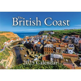 2025 British Coast Calendar - A4 opens to A3 - Includes: Yorkshire, Cornwall, Wales, Lancashire, Northumberland, Scotland and more...