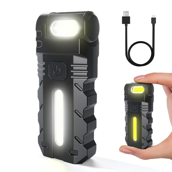 YIFMOO LED USB Rechargeable Mini Torch with 5 Modes, 180°