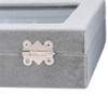 SPIEA 24 Compartments Accessory Box, Velvet-like Jewelry Case, Ear Ornaments,