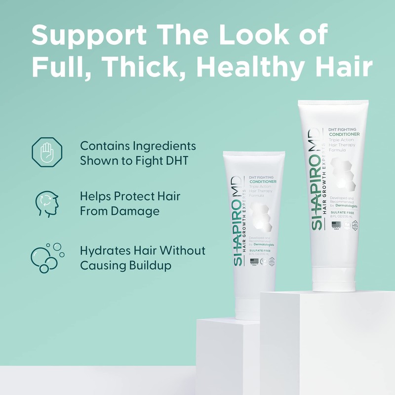 Shapiro MD Conditioner Containing the 3 Most Powerful, All-Natural DHT