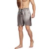 Mens Pajama Pants,Satin Pajama Boxer Shorts with Elastic Waistband,Pajama Pants