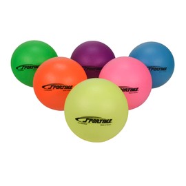 Sportime Tactile Neon Techno-Coat Foam Balls, 6-1/4 Inch, Set of 6, Assorted Colors