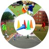 Carnival Games Set Propylene with Mesh Bag Traffic Cone Throwing