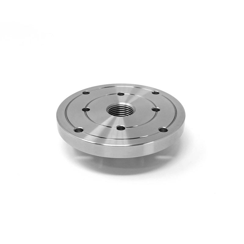 RGWOOD 4" Steel Wood Lathe Face Plate, 7/8" x 14