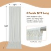 10×12ft Wrinkle Free Ivory Backdrop Curtain for Wedding Parties, 2