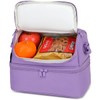 FlowFly Double Decker Cooler Insulated Lunch Bag Large Tote for