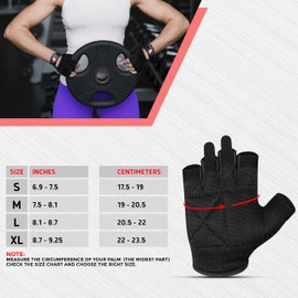 BORN TO WIN Weight Lifting Gloves for Women - Gym Gloves for Weightlifting, Powerlifting, Fitness & Training - Workout Gloves for Women, Exercise Gloves for Calisthenics (Black, XL)
