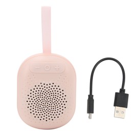 Portable Wireless Speaker 2 Connection Methods IPX4 Waterproof RGB Small Wireless Speaker with Lanyard for Camping Travel Pink