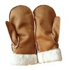 AXELENS Men's Winter Mittens, brown