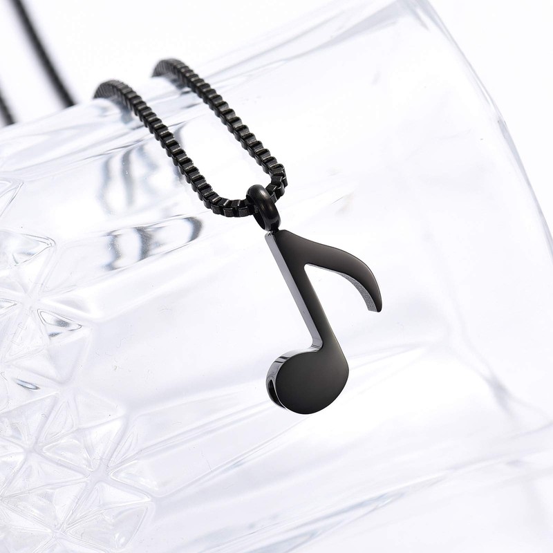 XSMZB Music Note Cremation Jewelry for Ashes Urn Pendant Necklace
