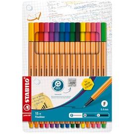 Stabilo Point 88 Cartera, Juego de 15 Colores