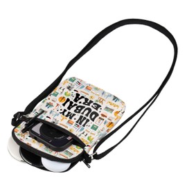 MYSOMY In My Dubai Era Cosmetic Bag Dubai Lovers Cosmetic Bag Welcome to Dubai Gift Travel Bag with Zipper, Dubai Cb, Modern