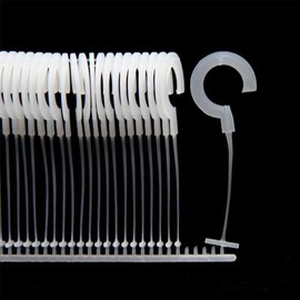 500PCS J-Shaped Clothes Plastic Tag Gun Fasteners Tag Fasteners 35mm/1.37in Clothing Tag Barbs Attachments for Price Tag Gun