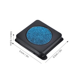 minkissy 1pc Eye Shadow Sequins Palette Shiny Glitter Eyeshadow for Women Diy Stage Makeup for Parties Weddings and Performances Easy to Use Safe Non-fading Blue