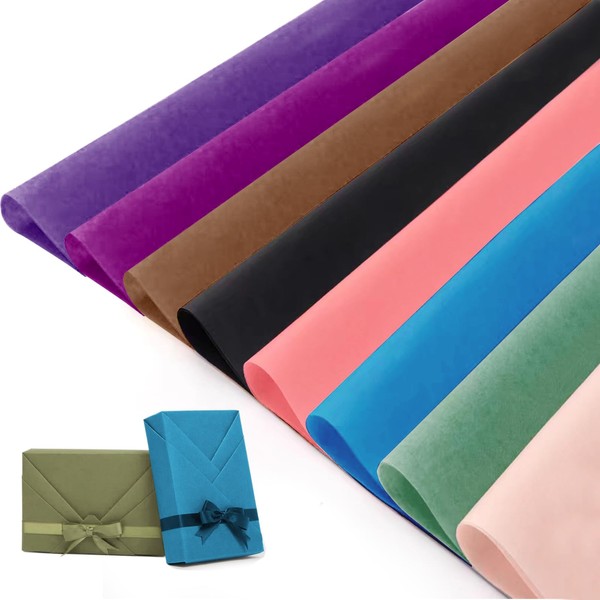 96 Sheets Tissue Papers, Coloured Tissue Paper for Wrapping Gifts,