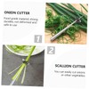 SHOWERORO 1pc Copper Needle Scallion Cutter Multifunctional Vegetable Slicer for