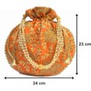 Radhykrishnafashions Indian Women 1 PC Wedding Potli Bag For Women