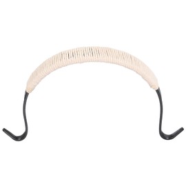 uxcell Metal Tea Pot Handle Cotton Rope Wrapped Handle U-Shape Handle Replacement for Span 3.5-4.5 Inch Ceramic Pottery Teapot Kettle Accessories Supplies, Black