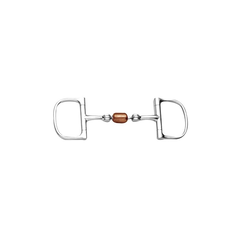 Korsteel Stainless Steel Copper Roller Mouth Dee Ring Snaffle Bit,