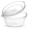 CHEF ROYALE 50 pcs, 2oz Clear Round Hinged Sauce Pots