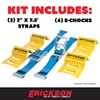 Erickson Wheel Chock Tie-Down Kit, 2 in x 7.5 ft,