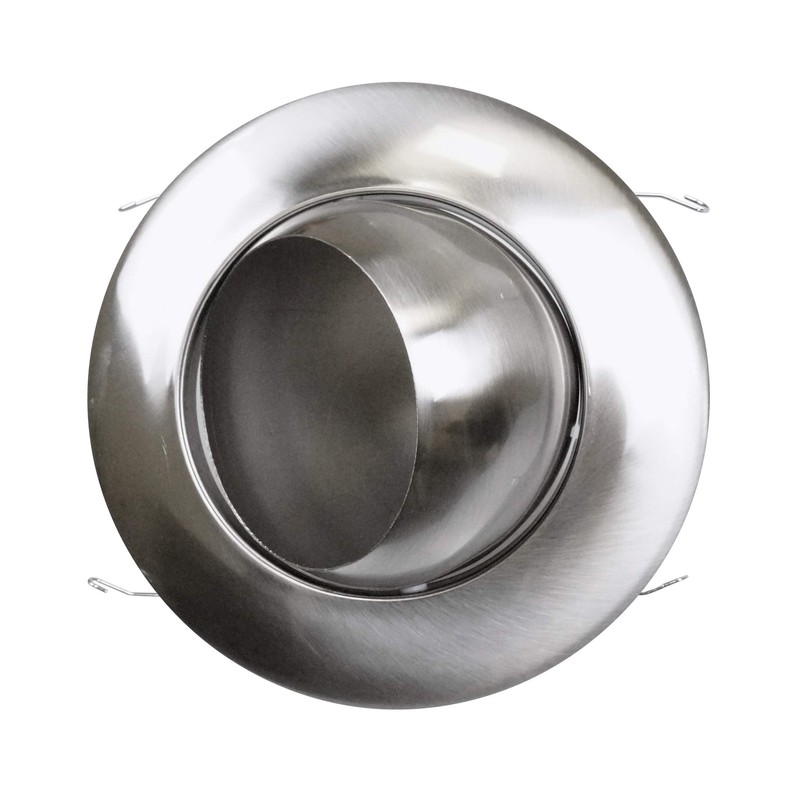 NICOR Lighting 6 inch Nickel Recessed Eyeball Trim Designed for