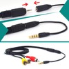 ELNONE 1.5M/5 Feet 2.5mm AV Cable to 3 RCA Aux