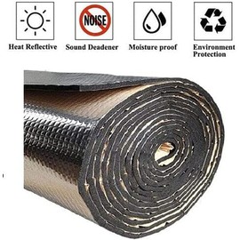 Thermal Heat Guard Sound DEADENING Adhesive Reflective AUTO Insulation CAR Truck Van SUV RV Vehicle Sound Deadener MAT PAD Exhaust Muffler Hood Door Trunk Waterproof 1/4INCH Thick (4 ft x 25 ft)