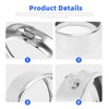 Motorcycle Frenched Lights Ring Kit, 7" Headlight Visor Trim Ring
