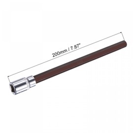 sourcing map 1/2" Square Drive x H12 Hex Bit Socket, S2 Steel Bits, CR-V Sockets 200mm Length (for Hand Use Only)