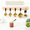 10-Pcs Stainless Steel Measuring Cups & Spoons Set, Gold