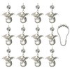 Decorative Dragon Shower Curtain Hooks for Bathroom Shower Rod, Rust