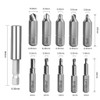 Treki 22 Pieces Damaged Screw Extractor Professional Left Extractor, HSS