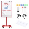 Mobile Dry Erase Board on Wheels, 40x26 Inches Portable Mobile