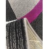 PRO RUGS PURPLE AND GREY ABSTRACT MODERN CONTEMPORARY OVAL AND