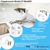 MS Beschläge Folding Shelf Brackets, 1 Pair of Folding Consoles,