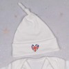 Azeeda 'Union Jack Heart' Baby Beanie Hat (BH00030146) White