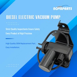 NOVAPARTS 904-214 Diesel Electric Vacuum Pump for 2003-2004 Dodge Ram 2500 3500 & Ford Excursion F-250 F-250 350 Super Duty Replaces # 6C3Z2A451A 53032373AB