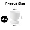 4 Pcs Egg Cups, Plastic Egg Cups, Lightweight Boiled Eggs