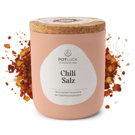 Potluck Chilli Salt Spice Mix in Ceramic Pot 100 g Vegan, Gluten-Free and with Natural Ingredients