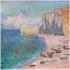 Seascape Shore Beach sea by Claude Monet Accent Tile Mural
