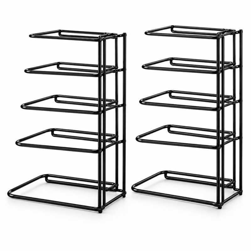 2 Pack Heavy Duty 5 Tier Pot and Pan Organizer