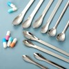 Baluue 12pcs Measuring Lab Spatula Stainless Steel Mini Spatula Micro