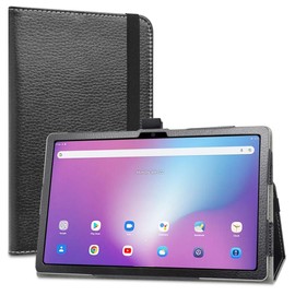 LiuShan Case for Blackview Tab 11 WiFi, Case for OSCAL Pad15, Folding PU Leather Case with Stand for Blackview Tab 11 WiFi/OSCAL Pad15 (2023) Tablet 10.36 Inches, Black