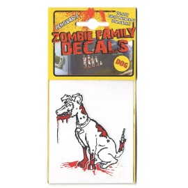 Kalan Zombie Dog Rub & Stick Vinyl  Decal 2 3/4" x 2 3/4 " Zombie Family