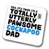 Cockapoo Coaster Pawsome Cockapoo Dad | Pet Present for Cockapoo