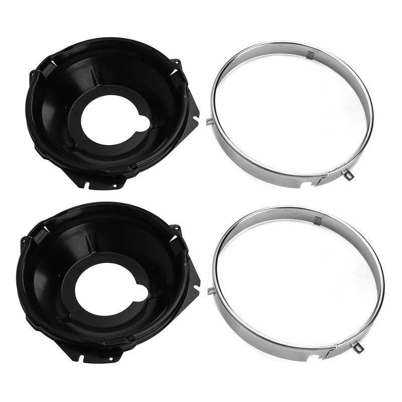 1 Pair Headlamp Retaining Ring H00001EB Headlight Ring Mounting Bucket